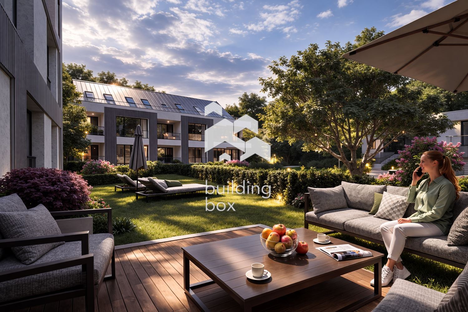 Просторен 3-стаен апартамент с двор в сграда 5 в бутиков комплекс в с.Бистрица - 0