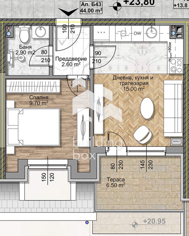 Двустаен апартамент - кв. Овча Купел 1 - 0