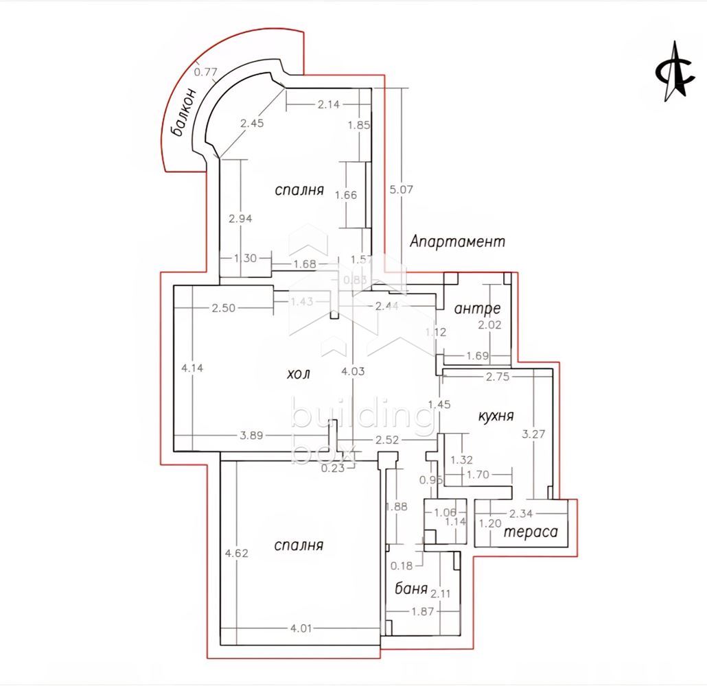 Тристаен апартамент на ул. "Любен Каравелов" - 0