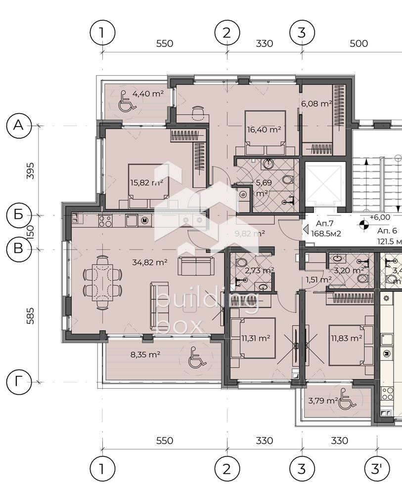 ПАНОРАМЕН МНОГОСТАЕН апартамент , с.Бистрица със светла височина над 3,5 м. - 0