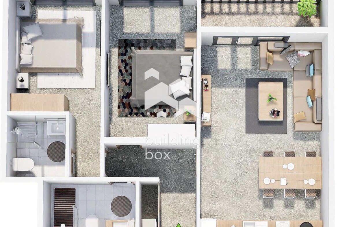 Тристаен апартамент в нов затворен комплекс - кв. Христо Смирненски - 0