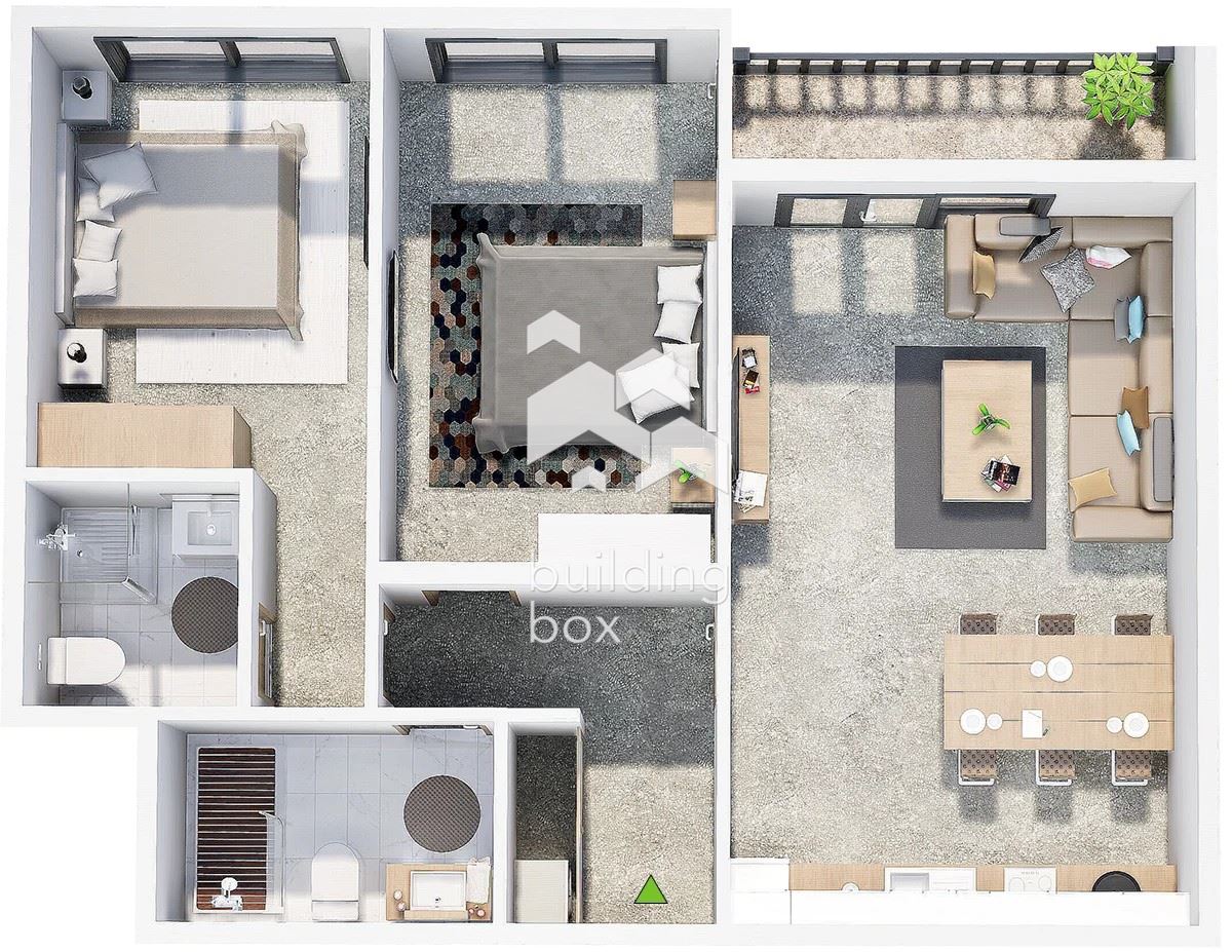 Тристаен апартамент в нов затворен комплекс - кв. Христо Смирненски - 0