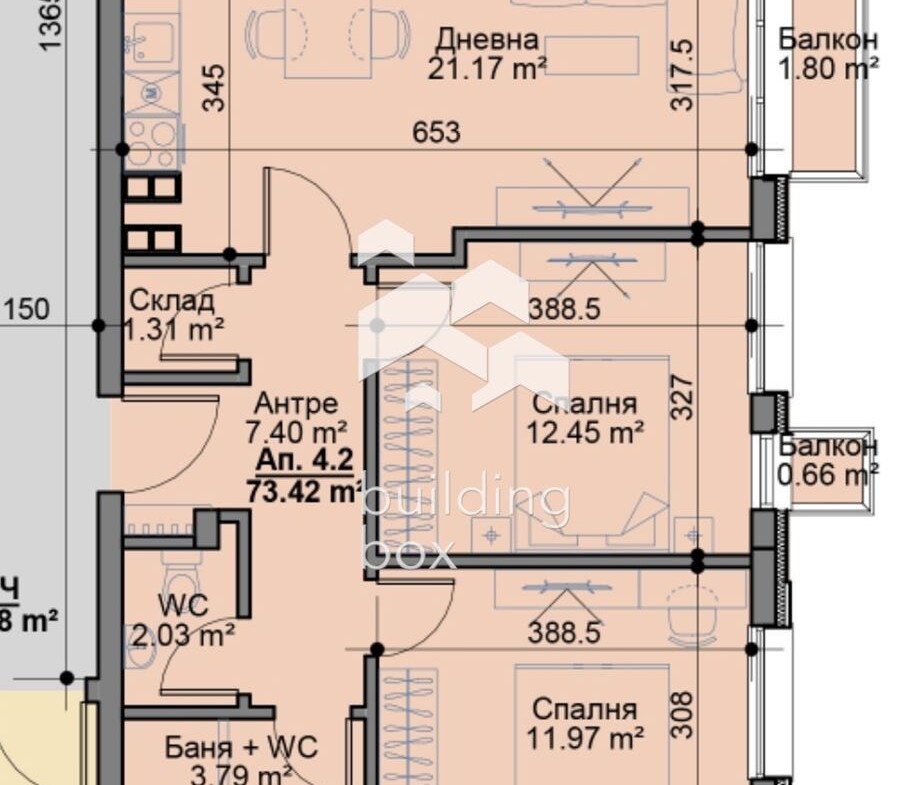 Тристаен апартамент - кв. Овча купел - 0