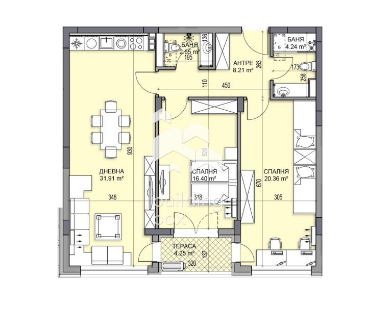 Тристаен апартамент в нов и луксозен комплекс - кв. Гагарин. - 0