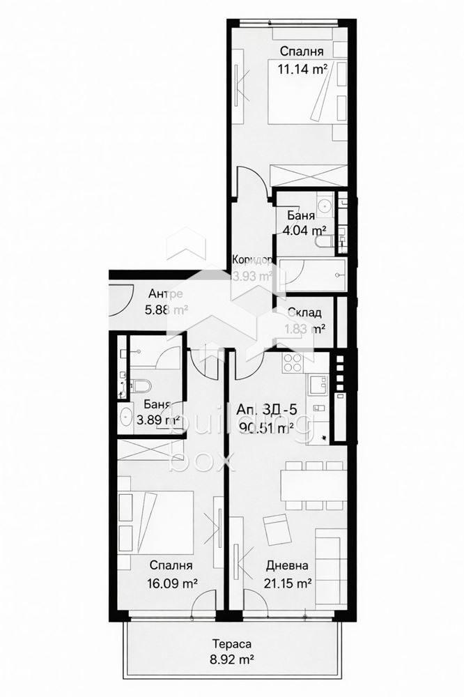 АКТ 16 до средата на годината! Топла връзка към метрото! Затворен комплекс! - 0
