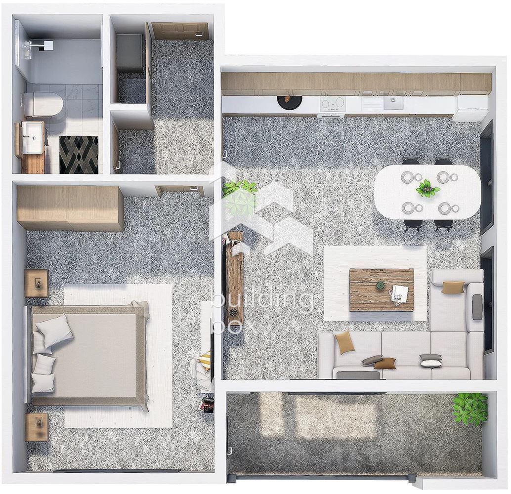 Двустаен апартамент в нов затворен комплекс - кв. Христо Смирненски. - 0