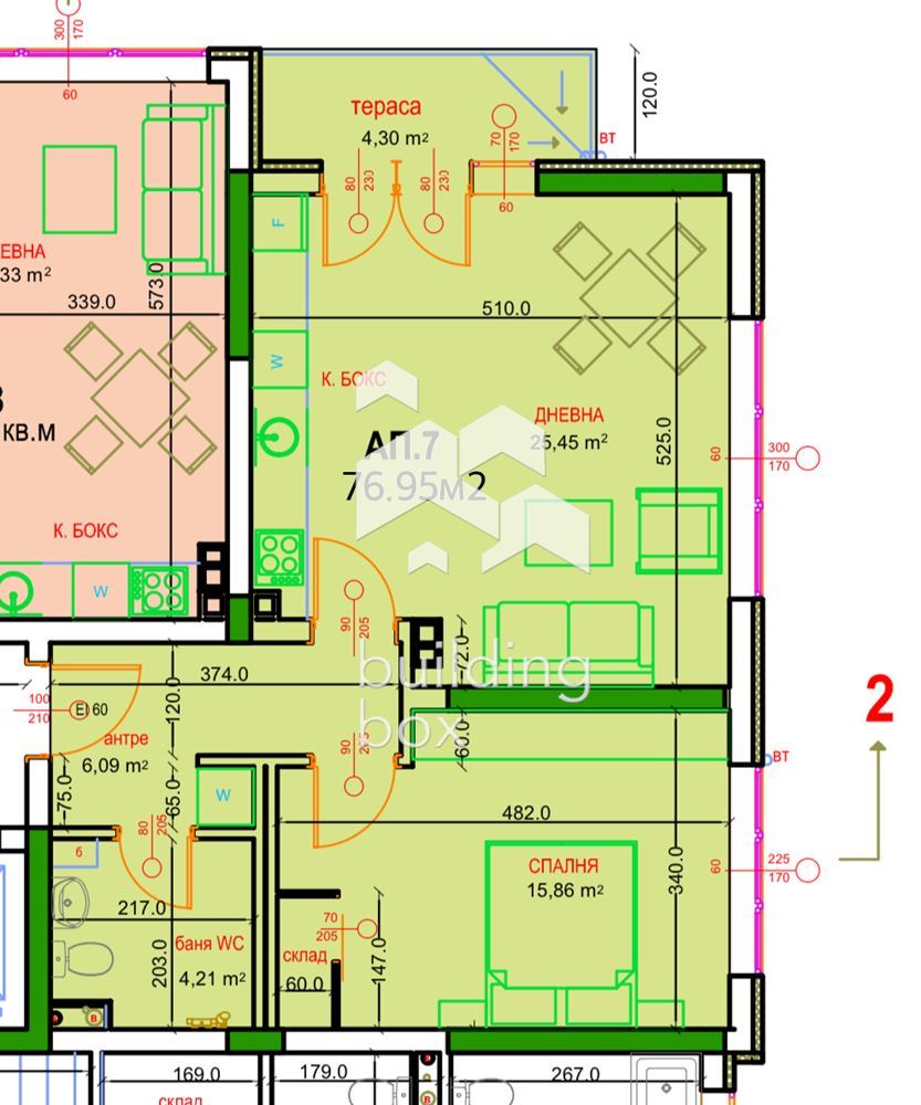 2-стаен – София, Бояна