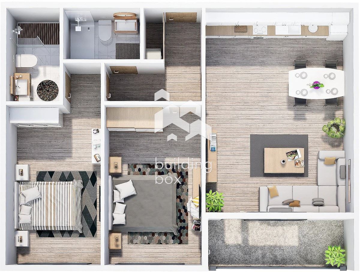 Тристаен апартамент в нов затворен комплекс - кв. Христо Смирненски - 0