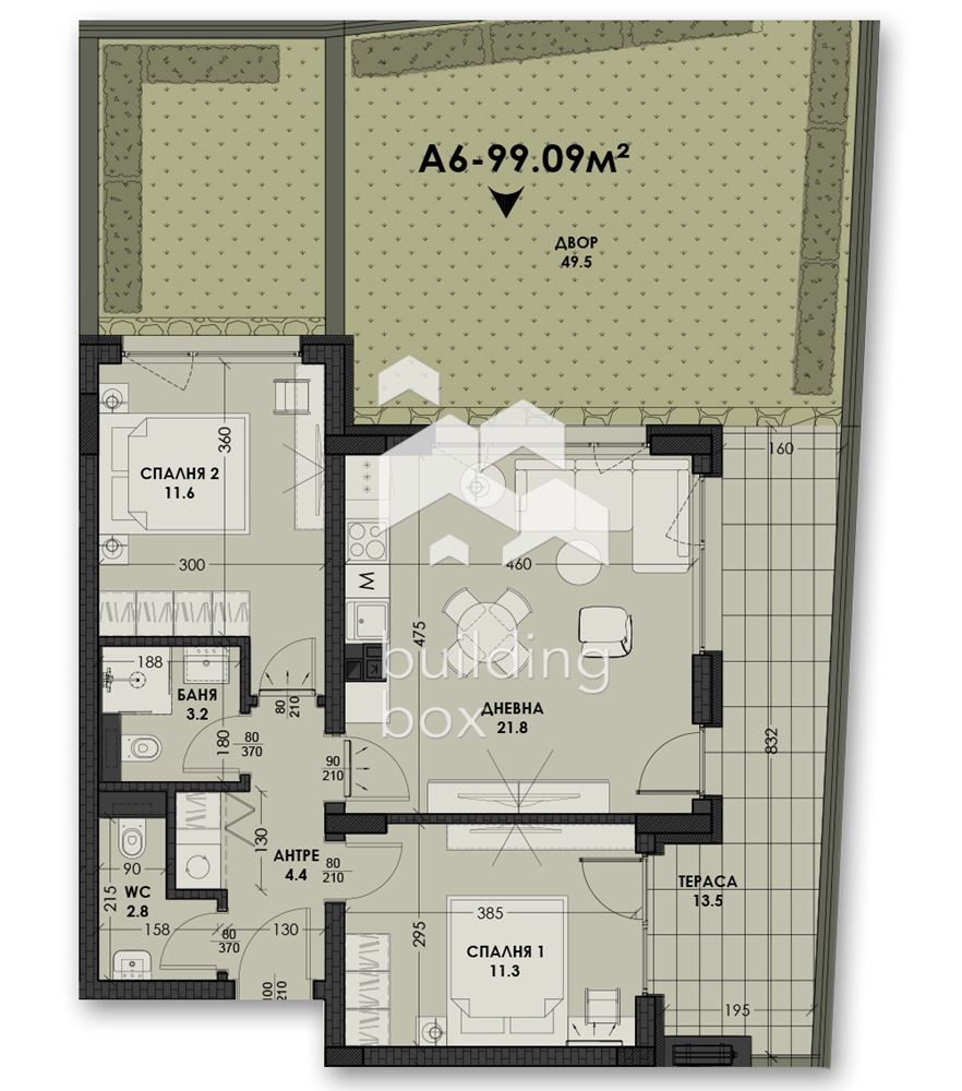 Тристаен апартамент в новострояща се сграда - 0