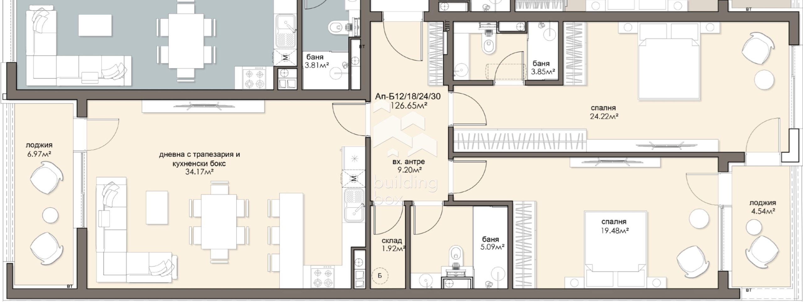 Огромен тристаен апартамент - ж.к. Люлин 5 - 0