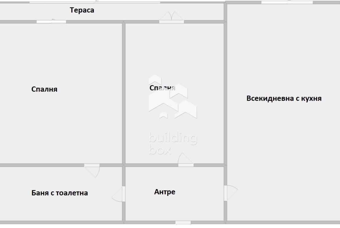 Двустаен преустроен в тристаен - 0