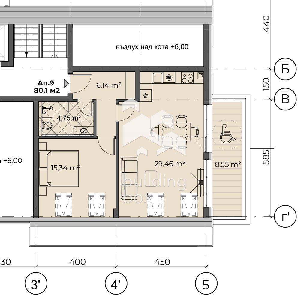 Просторен 2-стаен апартамент в сграда 1 в бутиков комплекс в с.Бистрица - 0