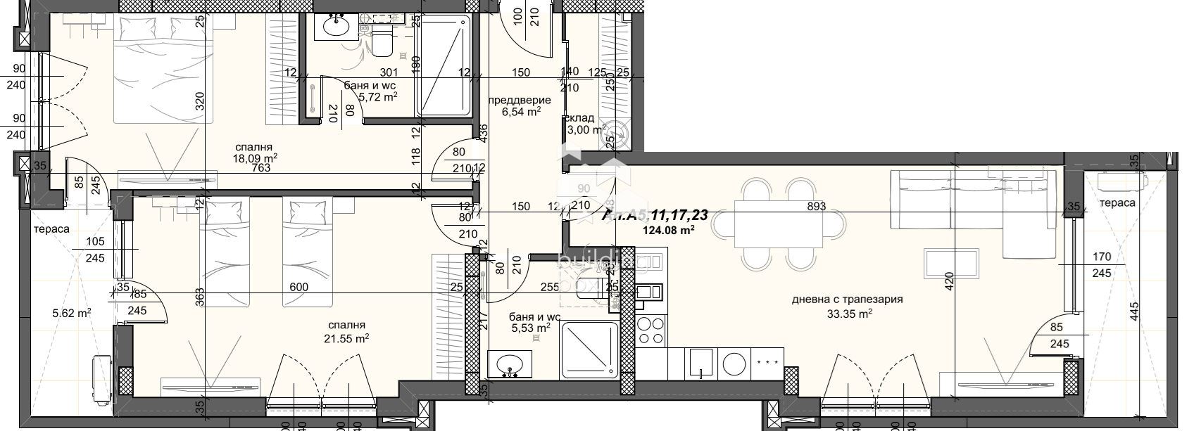 Голям тристаен апартамент до парк Лаута - 0
