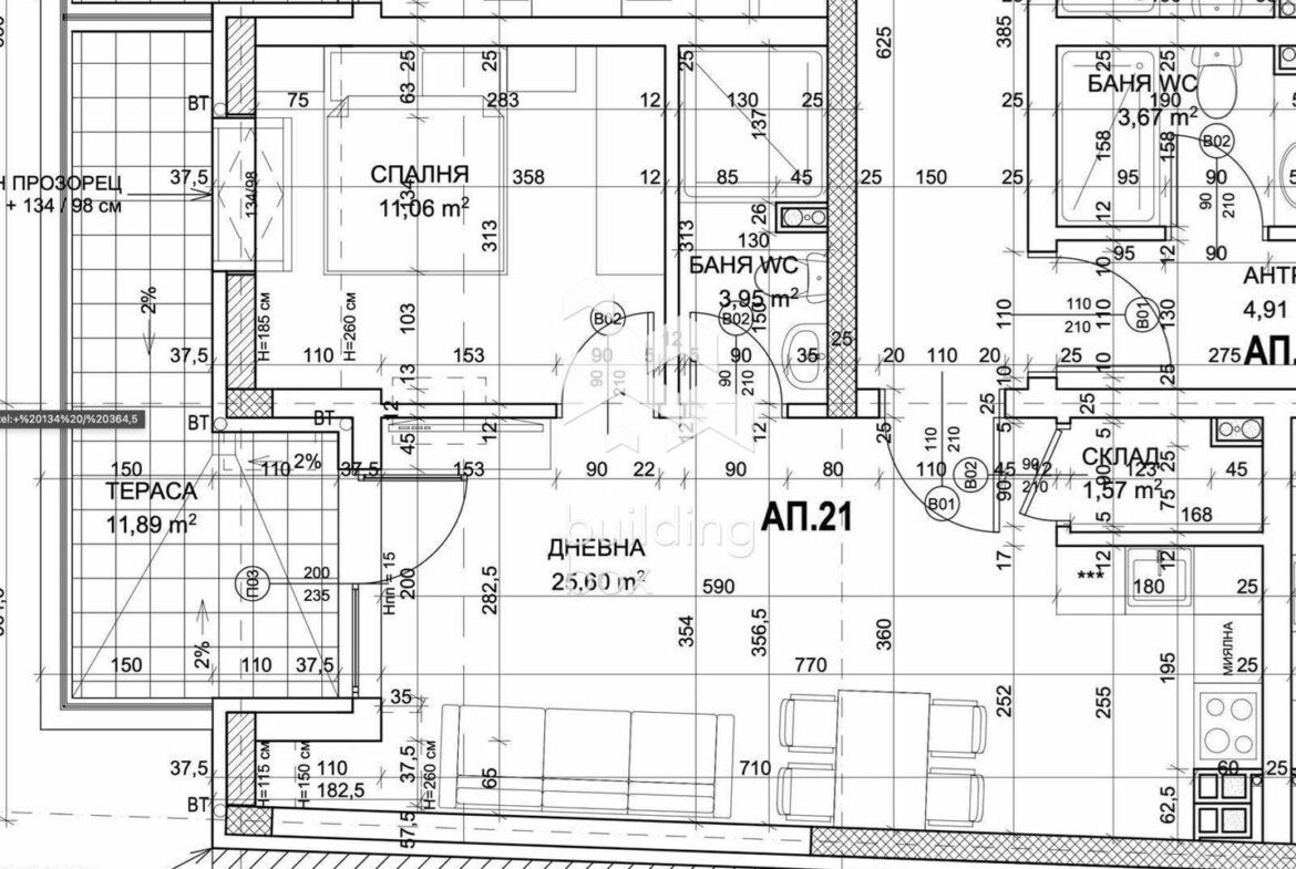 Двустаен апартамент - ж.к. Овча купел - 0
