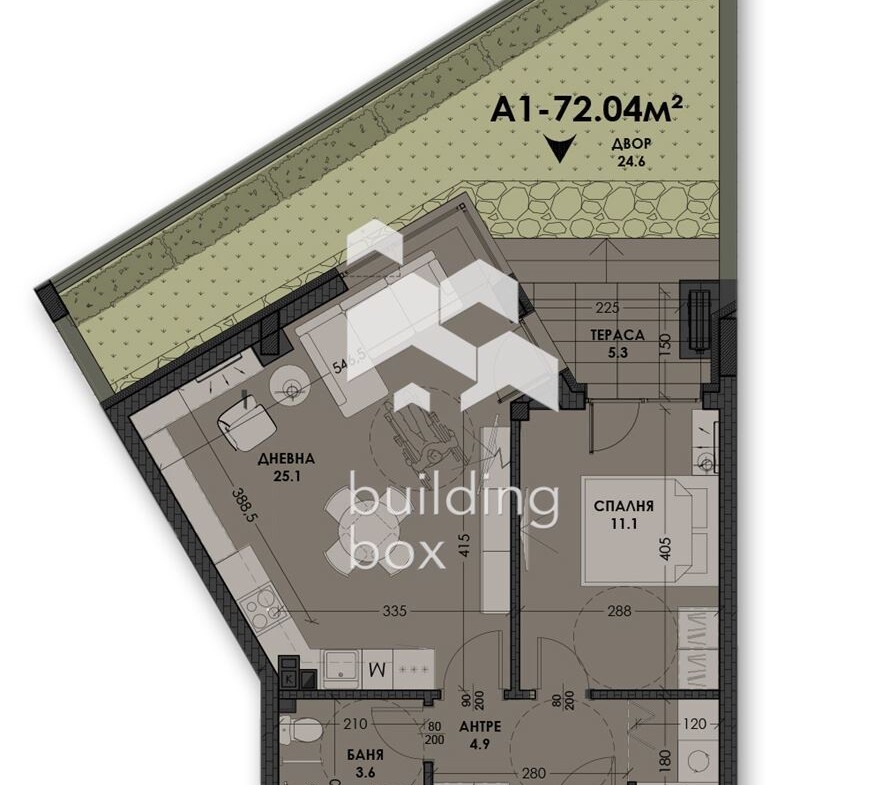 Двустаен апартамент в новострояща се сграда - 0