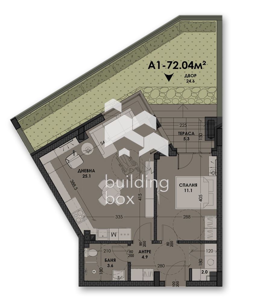 Двустаен апартамент в новострояща се сграда - 0