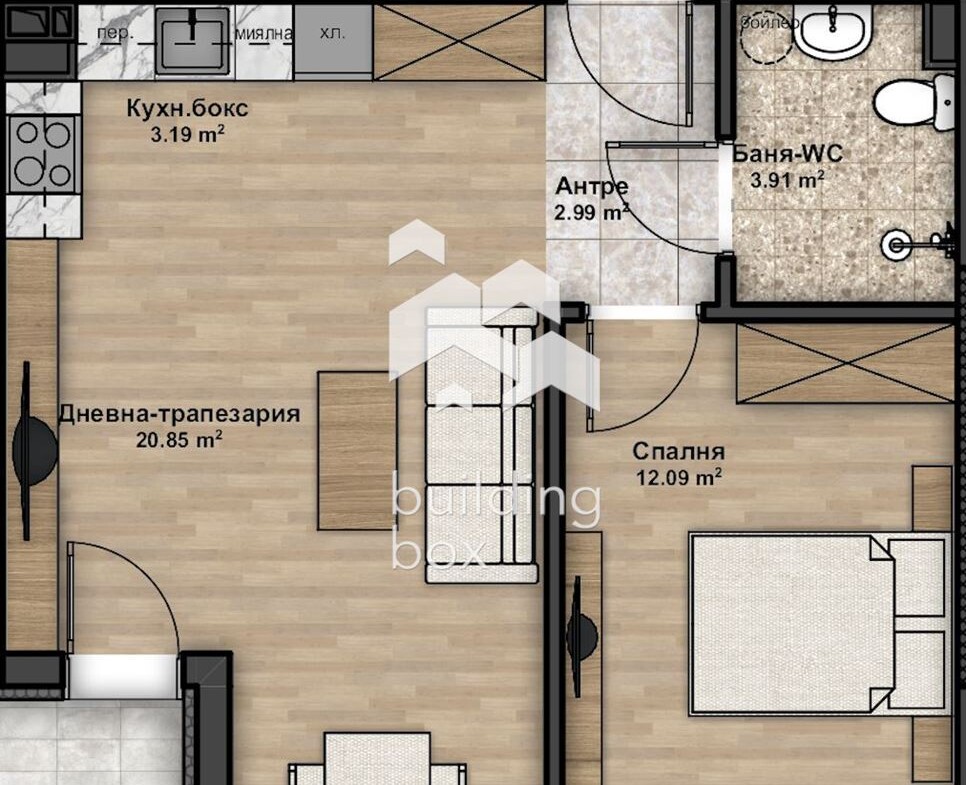 Двустаен апартамент пред АКТ 16 - ж.к. Люлин 4 - 0