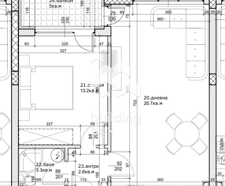 Двустаен апартамент в кв. Остромила до Виа парк - 0