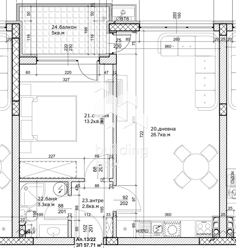 Двустаен апартамент в кв. Остромила до Виа парк - 0