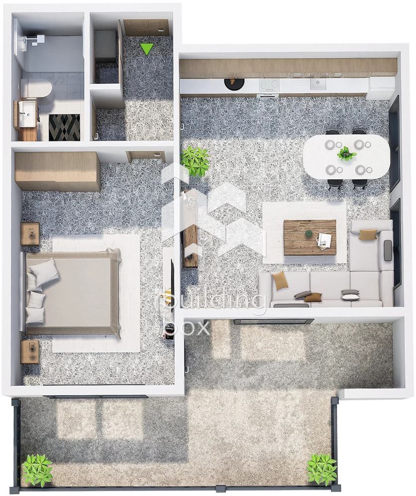 Двустаен апартамент в нов затворен комплекс - кв. Христо Смирненски - 0