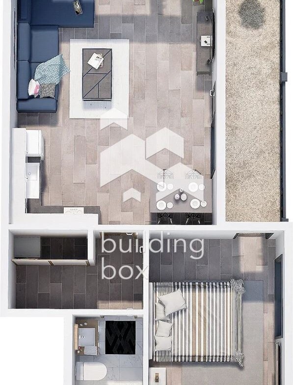 Двустаен апартамент в нов затворен комплекс - кв. Христо Смирненски - 0