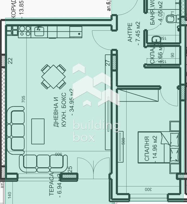 Двустаен апартамент в гр. Пловдив. - 0