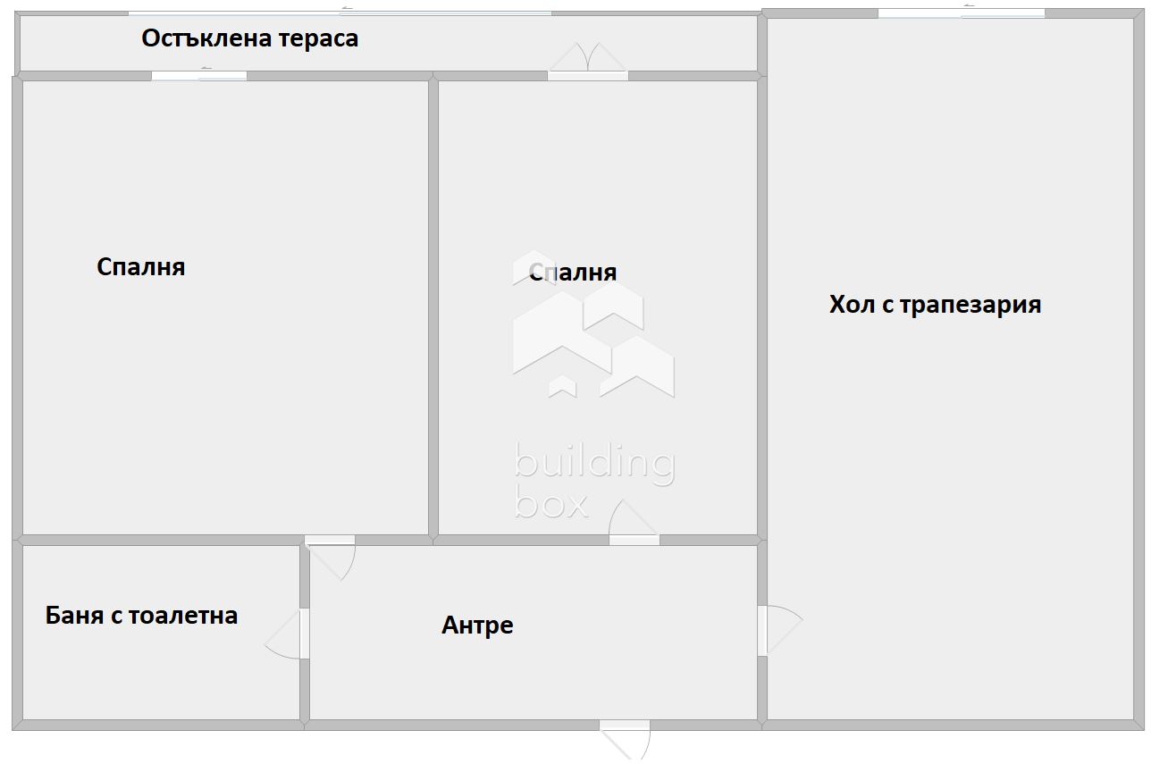 Двустаен преустроен в тристаен - 0