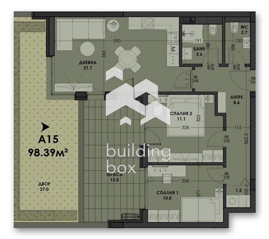 Тристаен апартамент в новострояща се сграда - 0