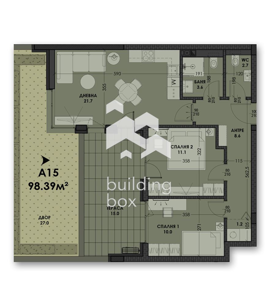 Тристаен апартамент в новострояща се сграда - 0