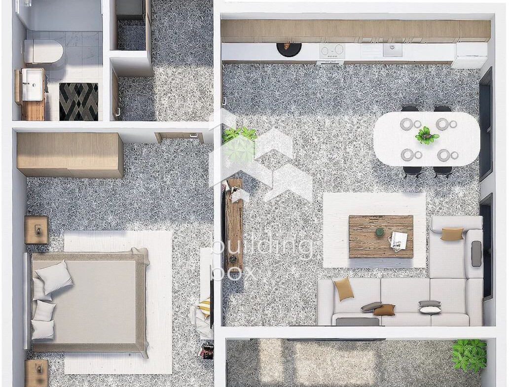 Двустаен апартамент в нов затворен комплекс - кв. Христо Смирненски. - 0