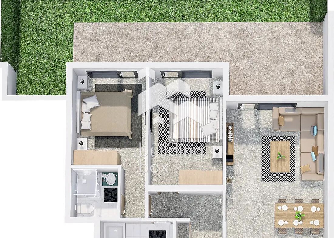 Тристаен апартамент в нов затворен комплекс в кв. Христо Смирненски. - 0