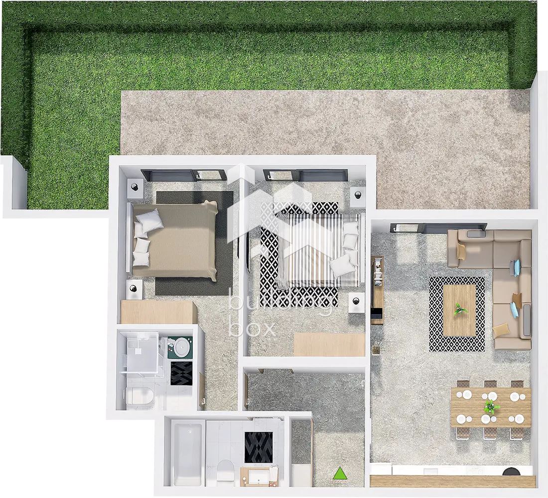 Тристаен апартамент в нов затворен комплекс в кв. Христо Смирненски. - 0