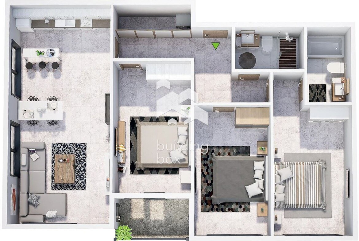 Четиристаен апартамент в нов затворен комплекс - кв. Христо Смирненски - 0