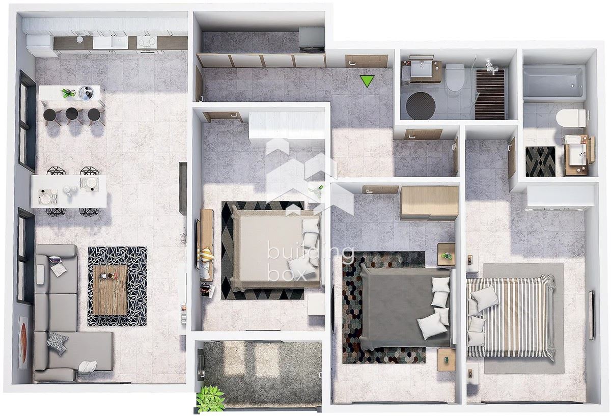 Четиристаен апартамент в нов затворен комплекс - кв. Христо Смирненски - 0
