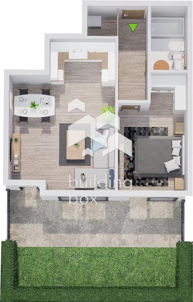 Двустаен апартамент в нов затворен комплекс - кв. Христо Смирненски - 0