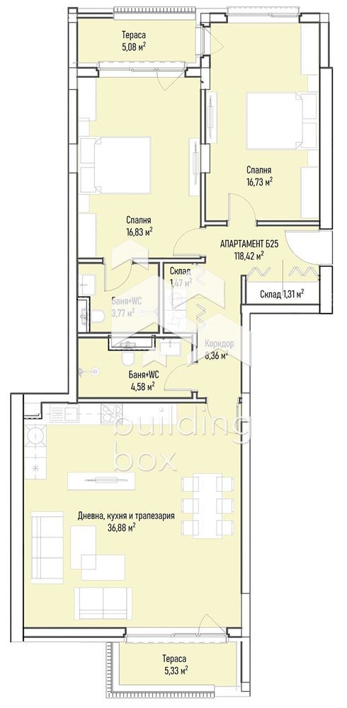 Продава 3-стаен - 0