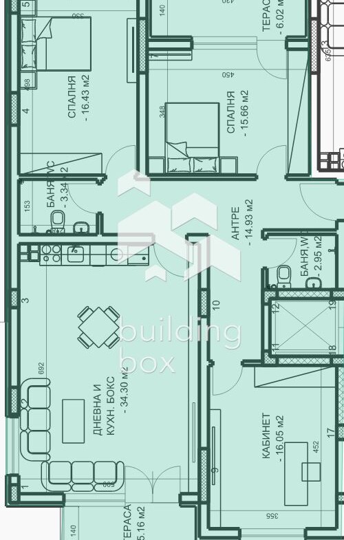 Четиристаен апартамент в гр. Пловдив. - 0