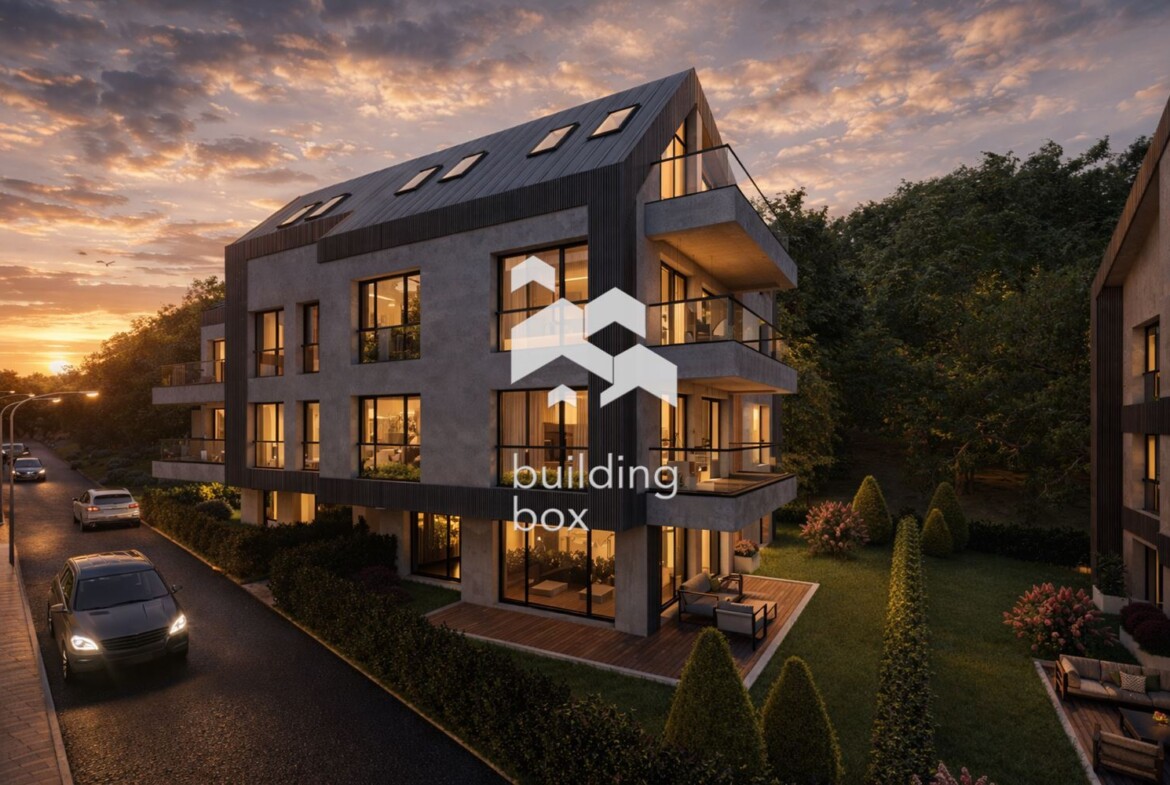 Просторен 4-стаен апартамент с двор в сграда 3 в бутиков комплекс в с.Бистрица - 0