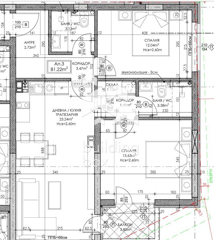 Продава Тристаен апартамент - 0