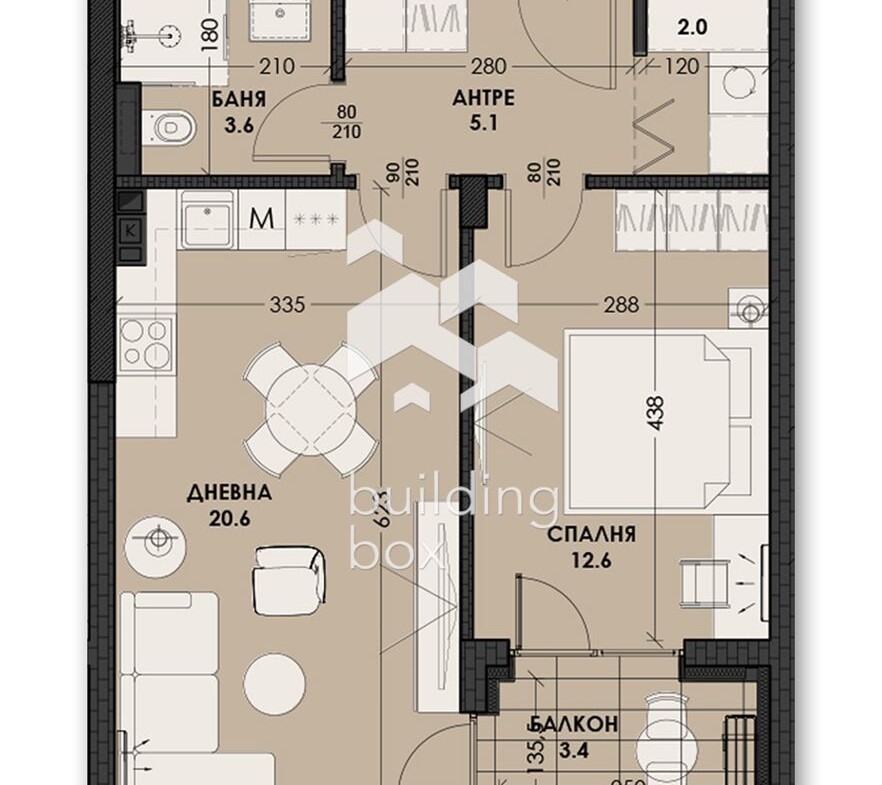 ДВУСТАЕН апартамент в новострояща се сграда - 0