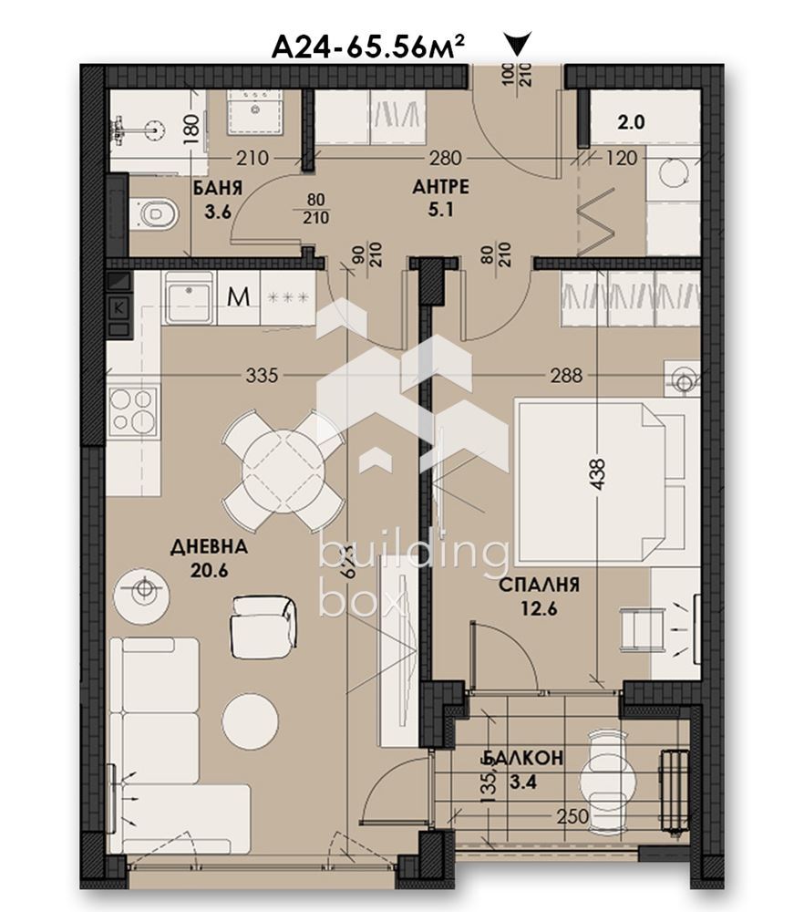 ДВУСТАЕН апартамент в новострояща се сграда - 0