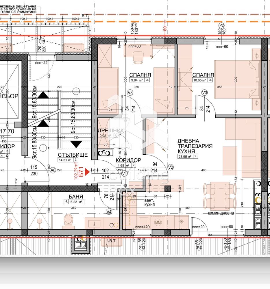 Тристаен апартамент със схема на плаща 20% / 80% - Младост 4 - 0