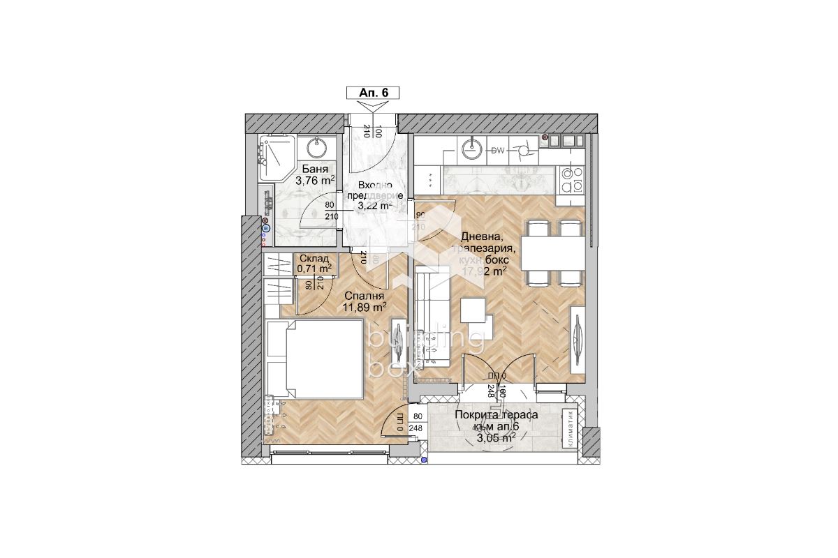 Двустаен апартамент - Люлин 8 - 0