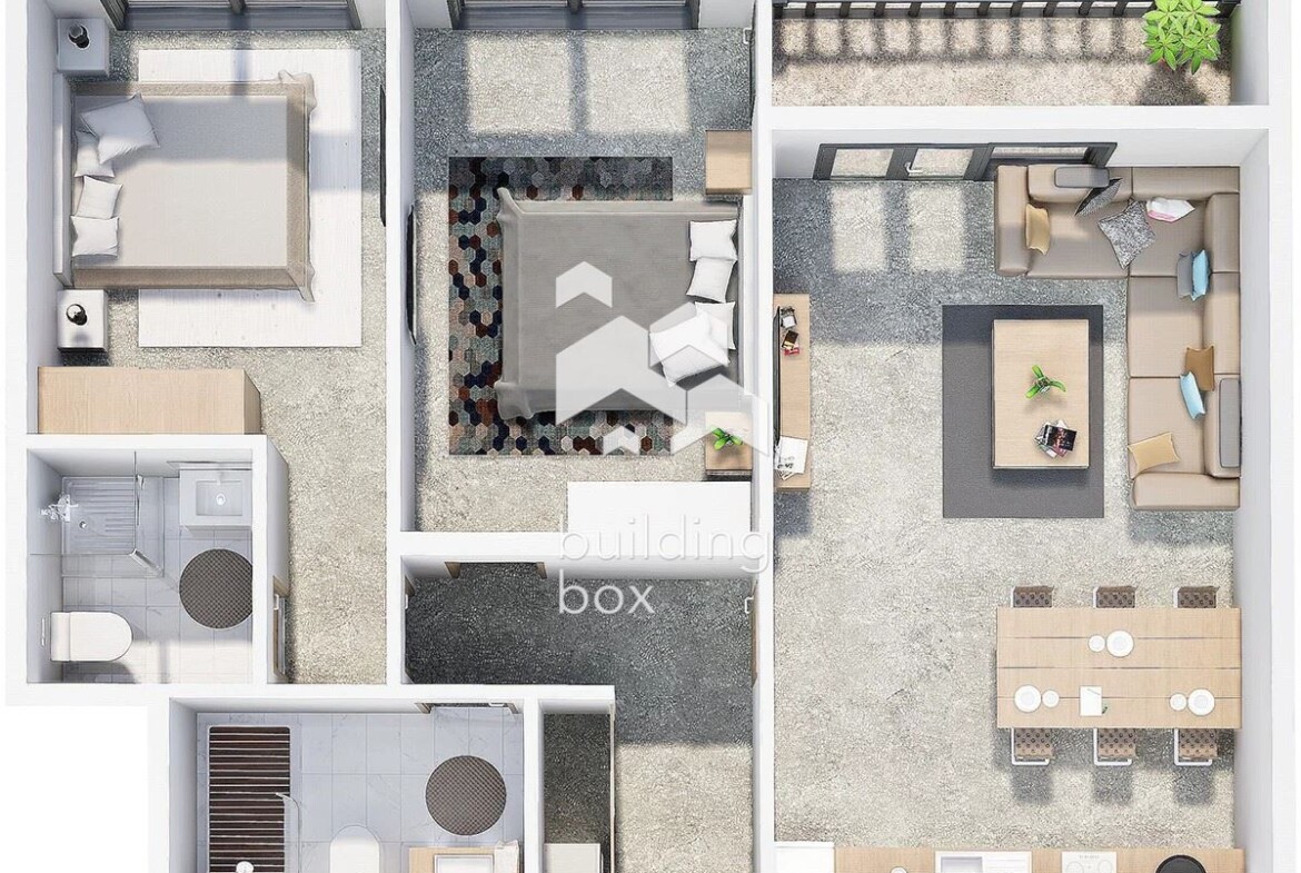 Тристаен апартамент в нов затворен комплекс - кв. Христо Смирненски - 0