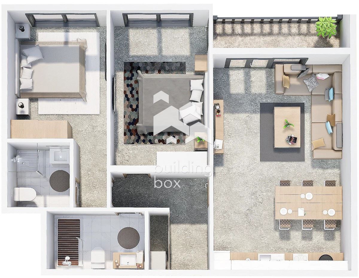 Тристаен апартамент в нов затворен комплекс - кв. Христо Смирненски - 0