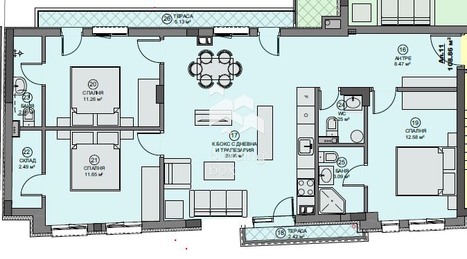 4-стаен – София, Зона Б18