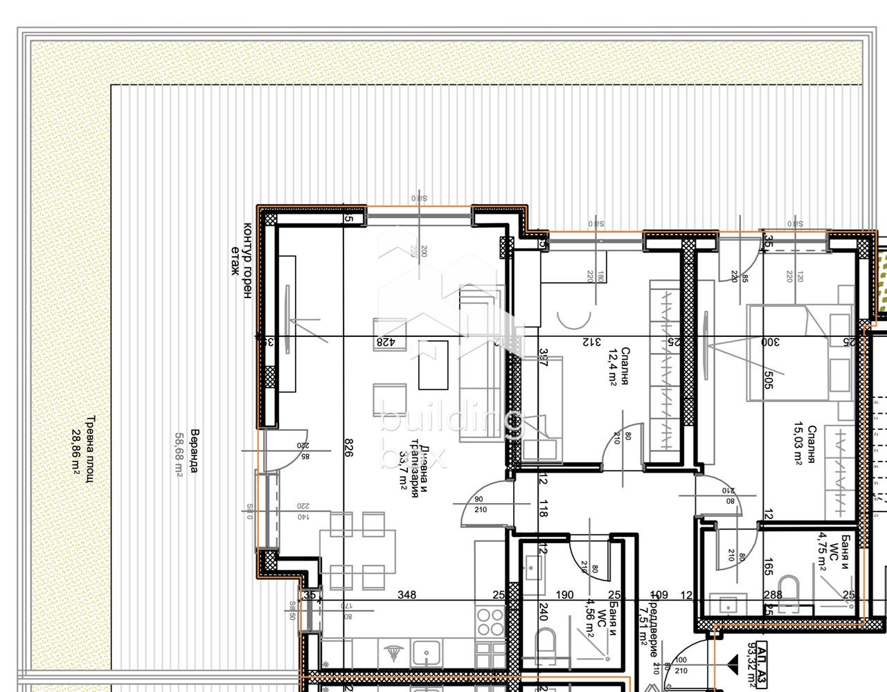 Тристаен апартамент с двор пред АКТ16 - кв. Остромила - 0
