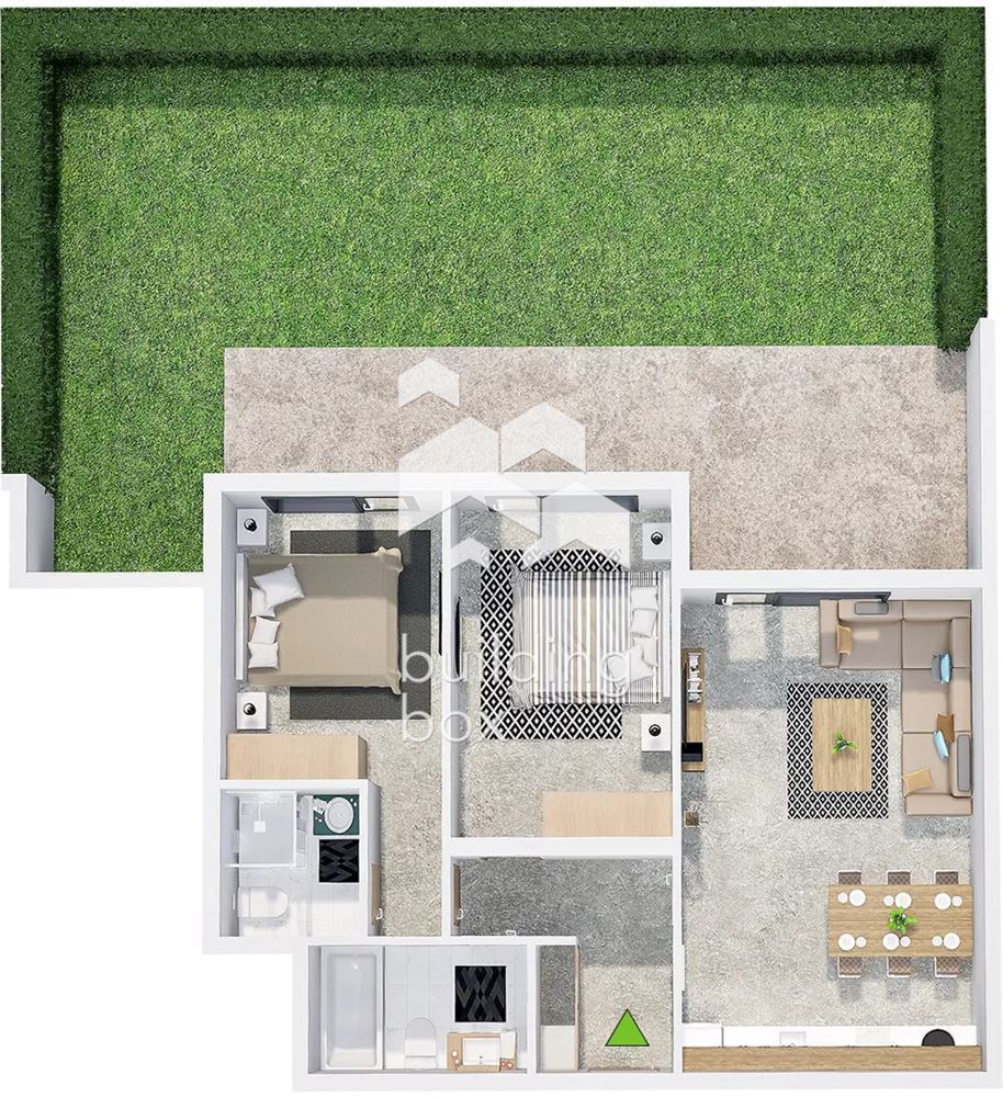 Тристаен апартамент в нов затворен комплекс в кв. Христо Смирненски. - 0