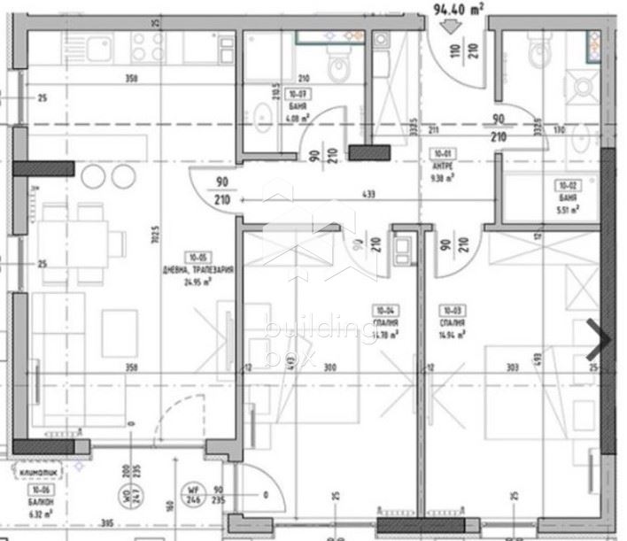 Просторен тристаен апартамент - кв. Малинова долина - 0