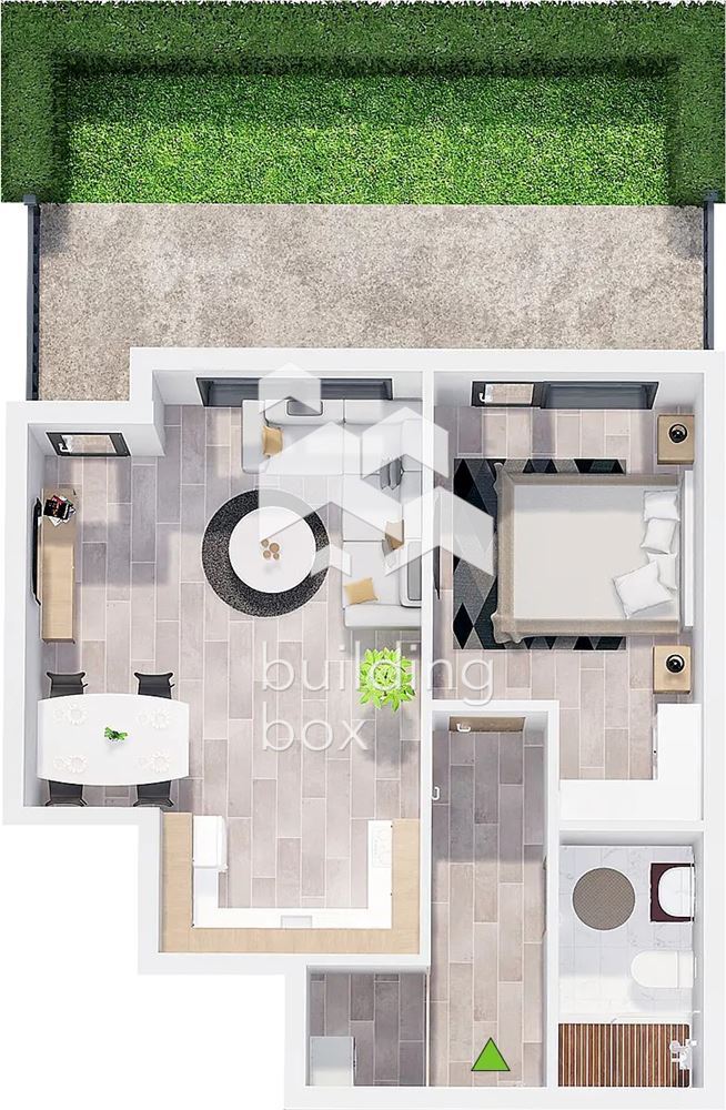 Двустаен апартамент в нов затворен комплекс - кв. Христо Смирненски - 0